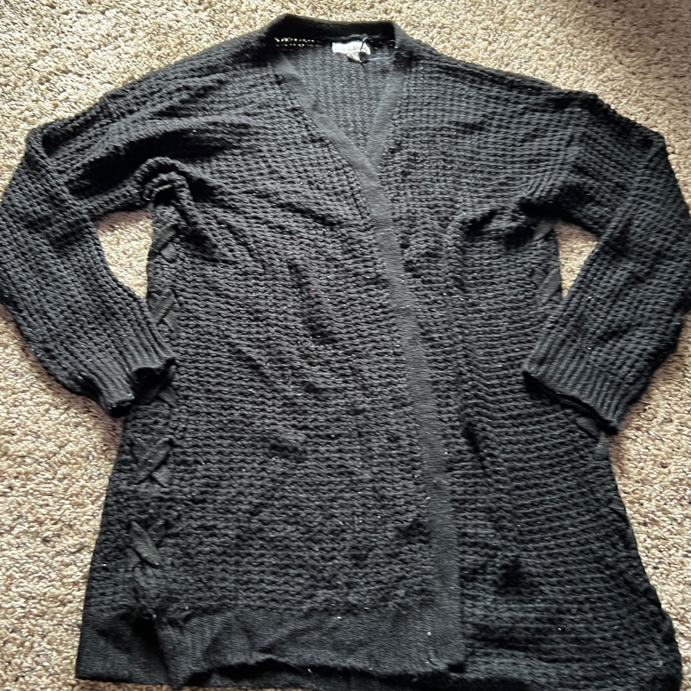 Black Loose Knit Sweater (2X)